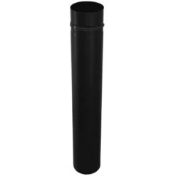 Firefix Pelletofenrohr Schwarz 80 Mm Durchmesser 500 Mm Lang -Heizungsfach Geschäft 009 Pelletrohr500mmRES805B