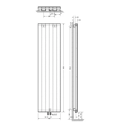 Schulte ExpressPlus Design-Heizkörper NewYork Spiegel Weiß HxB 180,6x45,6cm 688W 5 Schulte ExpressPlus Design-Heizkörper NewYork Spiegel Weiß HxB 180,6x45,6cm 688W – Bild 5