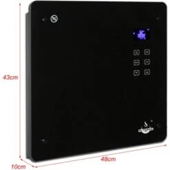 El Fuego Glaskonvektor 1000 W Schwarz -Heizungsfach Geschäft 109955 2240 11