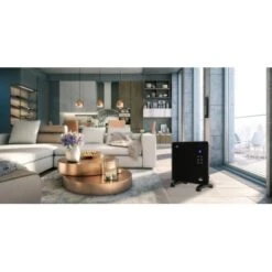 El Fuego Glaskonvektor 1000 W Schwarz -Heizungsfach Geschäft 109955 2240 14