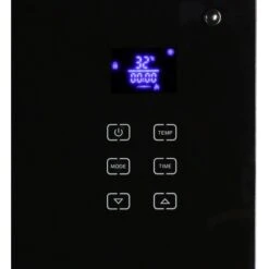 El Fuego Glaskonvektor 1000 W Schwarz -Heizungsfach Geschäft 109955 2240 5