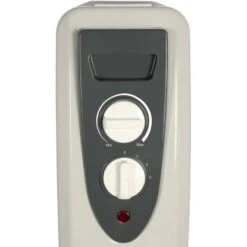 El Fuego Mobiler Elektro-Ölradiator 7 Rippen Weiß -Heizungsfach Geschäft 109963 2240 5