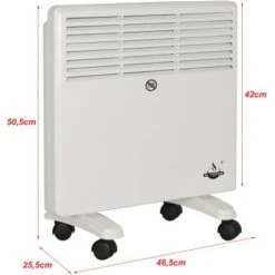 El Fuego Mobiler Heizkonvektor 1000 W -Heizungsfach Geschäft 109968 2240 3