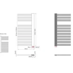 Schulte ExpressPlus Design-Heizkörper Bologna 690 W Alpinweiß Version Rechts -Heizungsfach Geschäft 110490 4081 4