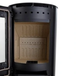 Aduro Kaminofen 9 Stahl-Verkleidung Schwarz 6 KW EEK: A+ -Heizungsfach Geschäft 112 1302 VermiculiteAduro9