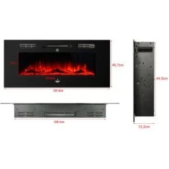 El Fuego Elektrokamin Bern 150 LED-Ambientelicht 900 - 1800 W -Heizungsfach Geschäft 1139088 2240 AY6393 4