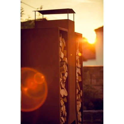 Ferrum Art Design Kaminofen Twin 1-0518 Rostbraun 7 Ferrum Art Design Kaminofen Twin 1-0518 Rostbraun – Bild 7