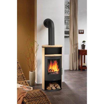 Justus Kaminofen Island 5 II Sandstein-Verkleidung Schwarz 5 KW EEK: A+ 3 Justus Kaminofen Island 5 II Sandstein-Verkleidung Schwarz 5 KW EEK: A+ – Bild 3