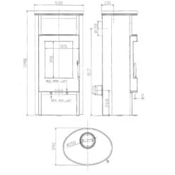 Justus Kaminofen Island 5 II Sandstein-Verkleidung Schwarz 5 KW EEK: A+ 7 Justus Kaminofen Island 5 II Sandstein-Verkleidung Schwarz 5 KW EEK: A+ -Heizungsfach Geschäft 2855187 picture 3