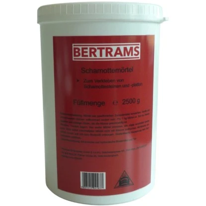 Bertrams Schamottmörtel 2,5 Kg 1 Bertrams Schamottmörtel 2,5 Kg