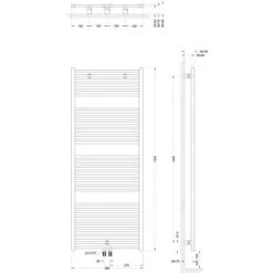 Schulte Design-Heizkörper Turbo III Mit Mittenanschluss 886 W Alpinweiß -Heizungsfach Geschäft 32020 2053 4060991041303 6