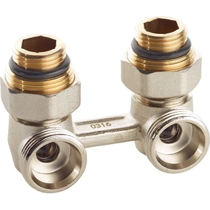 Anschlussarmatur Für Ventilheizkörper Eckform 21 Mm (G 1/2") X 24,1 Mm (G 3/4") 1 Anschlussarmatur Für Ventilheizkörper Eckform 21 Mm (G 1/2") X 24,1 Mm (G 3/4")