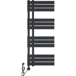 Heizungsfach Geschäft 40 Elektrischer Badheizkörper Limburg 700W Schwarz 120x50 Cm