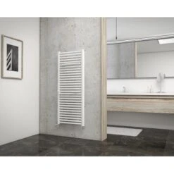 Schulte ExpressPlus Design-Heizkörper Miami Anschluss Unten 643W HxB 121,5x50cm -Heizungsfach Geschäft 4060991038228