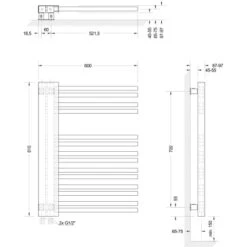 Schulte Design-Heizkörper Bologna 81 Cm X 60 Cm Alpinweiß Version Links -Heizungsfach Geschäft 4060991039911 2053 3