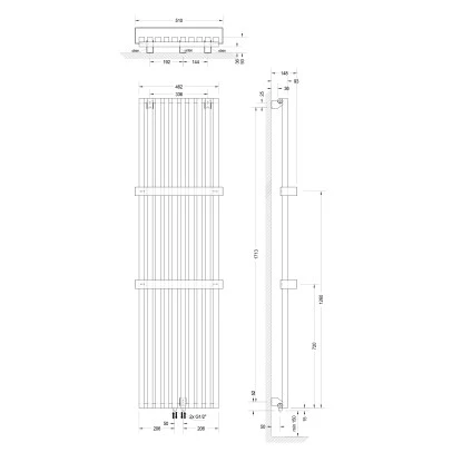 Schulte Design-Heizkoerper Lyon Mit 1094 W Leistung In Café-Braun, 1800x462mm 2 Schulte Design-Heizkoerper Lyon Mit 1094 W Leistung In Café-Braun, 1800x462mm – Bild 2