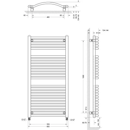 Schulte Design-Heizkörper Olympia Anschluss Unten 121,5 Cm X 60 Cm Alpinweiß 3 Schulte Design-Heizkörper Olympia Anschluss Unten 121,5 Cm X 60 Cm Alpinweiß – Bild 3