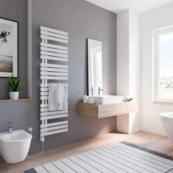 Schulte Badheizkörper Breda Steckerfertig + Heizstab 3 L Alpinweiß 169 X 50 Cm