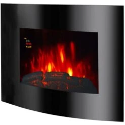 EL Fuego Elektrowandkamin Aarau Oval Schwarz 1,8 KW 17 EL Fuego Elektrowandkamin Aarau Oval Schwarz 1,8 KW -Heizungsfach Geschäft 4416202 2240 AY0628