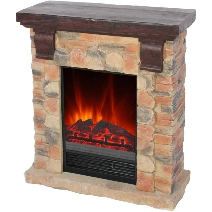 EL Fuego Elektrokamin Kitzbühel Stein Mit Heizung 1,8 KW 3 EL Fuego Elektrokamin Kitzbühel Stein Mit Heizung 1,8 KW – Bild 3