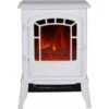 EL Fuego Elektrokamin Como Weiß Mit Heizung 2 KW