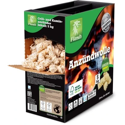 FLASH Anzündwolle 5 Kg Koffer 2 FLASH Anzündwolle 5 Kg Koffer – Bild 2