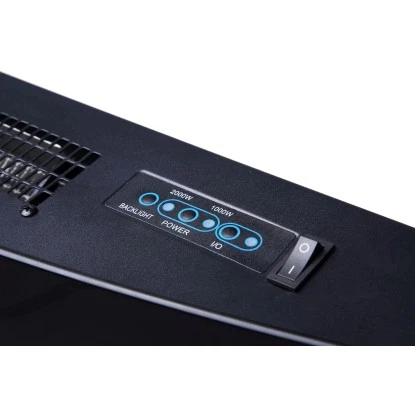 EL Fuego Elektrokamin Zürich Schwarz LED-Beleuchtung Dimmbar 2 KW 10 EL Fuego Elektrokamin Zürich Schwarz LED-Beleuchtung Dimmbar 2 KW – Bild 10