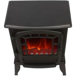 El Fuego Elektrokamin Como Schwarz Mit Heizung 2 KW -Heizungsfach Geschäft 4 2240 AY6871 Detailfoto 5