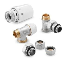 Honeywell Installations-Set Mit Ventil Und Rücklaufverschraubung (Eckausführung)