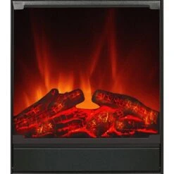 EL Fuego Elektrokamin Tessin Schwarz Mit Heizung Dimmbar 1,8 KW -Heizungsfach Geschäft 6 2240 AY0627 Detailfoto 7
