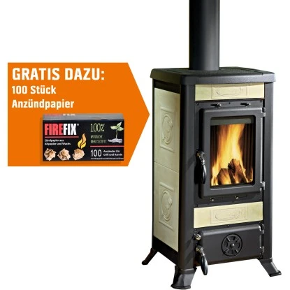 La Nordica Kaminofen Fulvia Kachel Pergamena 6 KW EEK: A+ Gratis Anzündpapier 1 La Nordica Kaminofen Fulvia Kachel Pergamena 6 KW EEK: A+ Gratis Anzündpapier