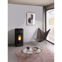 FreePoint Pelletofen Life 9 Stahl Schwarz 2,5 KW - 8,5 KW EEK: A+ -Heizungsfach Geschäft 8053859014898 1009 AB 01