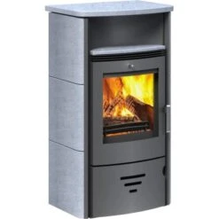 Accente Kaminofen Turin 2.0 Naturstein 6 KW Grau Mit Automatik EEK: A -Heizungsfach Geschäft 81 TURINGTS11FA 2881 Bild2