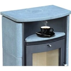 Accente Kaminofen Turin 2.0 Naturstein 6 KW Grau Mit Automatik EEK: A -Heizungsfach Geschäft 81 TURINGTS11FA 2881 Bild3