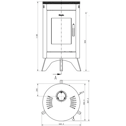 Wamsler Kaminofen City Schwarz 7 KW EEK: A+ 3 Wamsler Kaminofen City Schwarz 7 KW EEK: A+ – Bild 3