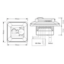 Perobe Temperaturregler Analog Für Elektrische Fußbodenheizungen -Heizungsfach Geschäft 853266 3434 03