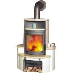 Hark Dauebrand Kaminofen Avenso Creme 7 KW Mit Automatik EEK: A+