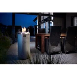 Buschbeck Terassenheizer Loungefeuer Faro Grau 7,5 KW -Heizungsfach Geschäft 870668 4224 6