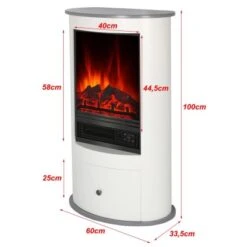 EL Fuego Elektrokamin Wien II Weiß -Heizungsfach Geschäft 888187 2240 4