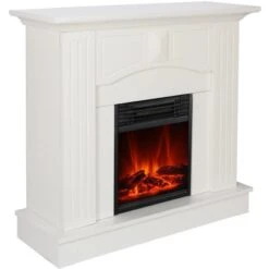 El Fuego Elektrokamin Malmö Weiß 900/1800 W Regelbar -Heizungsfach Geschäft 8 2240 AY0630 Detailfoto 1