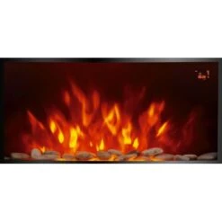 El Fuego Elektrokamin Davos (Zürich 2.0) Schwarz LED-Beleuchtung Dimmbar 2 KW -Heizungsfach Geschäft 8 2240 AY6191 Detailfoto 7