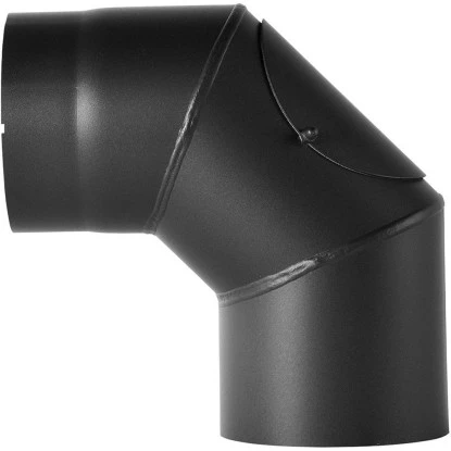Bertrams Bogen Für Ofen 90 ° Geschweißt Mit Tür 2 Mm Schwarz Ø 150 Mm 1 Bertrams Bogen Für Ofen 90 ° Geschweißt Mit Tür 2 Mm Schwarz Ø 150 Mm