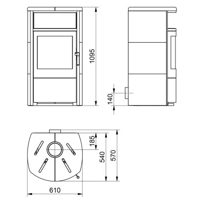 Hark Dauerbrand-Kaminofen Taifun Schwarz Naturstein Grau 8 KW Automatik EEK: A+ 13 Hark Dauerbrand-Kaminofen Taifun Schwarz Naturstein Grau 8 KW Automatik EEK: A+ – Bild 13