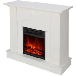 El Fuego Elektrokamin Malmö Weiß 900/1800 W Regelbar -Heizungsfach Geschäft 9272808 2240 AY0630