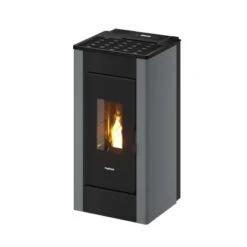 Heizungsfach Geschäft 14 Freepoint Pelletofen Sharp Airtight Stahl Titanium 2,5-7,7 KW EEK: A+