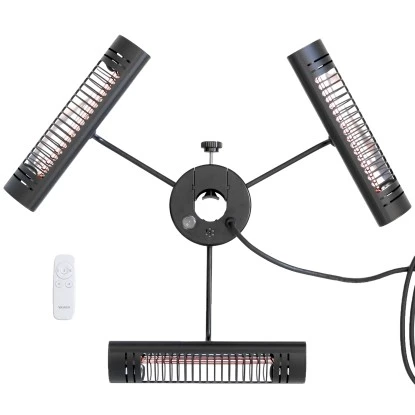 Vasner Schirm-Heizstrahler Umbrella X30 3 Stk. Für Stangen-Ø 40 - 80 Mm Schwarz 1 Vasner Schirm-Heizstrahler Umbrella X30 3 Stk. Für Stangen-Ø 40 - 80 Mm Schwarz