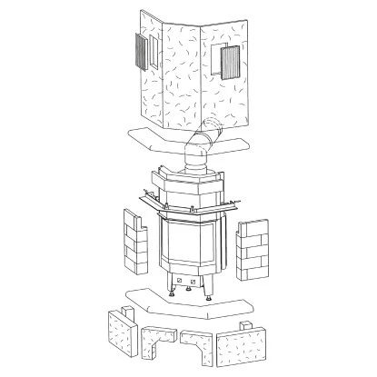 Hark Kaminofen-Bausatz Vermont Marmorverkleidung Beige 8 KW EEK: A+ 5 Hark Kaminofen-Bausatz Vermont Marmorverkleidung Beige 8 KW EEK: A+ – Bild 5
