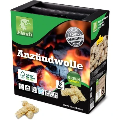 FLASH Anzündwolle 5 Kg Koffer 1 FLASH Anzündwolle 5 Kg Koffer