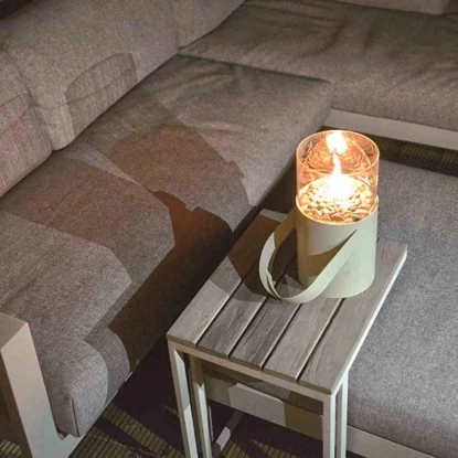 Cosi Gaslaterne Cosiscoop Ø16 Cm X 30 Cm Weiß 3 Cosi Gaslaterne Cosiscoop Ø16 Cm X 30 Cm Weiß – Bild 3