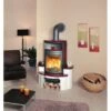 Hark Dauerbrand Kaminofen Avenso ECOplus Bordeauxrot 6 KW Mit Automatik EEK: A+